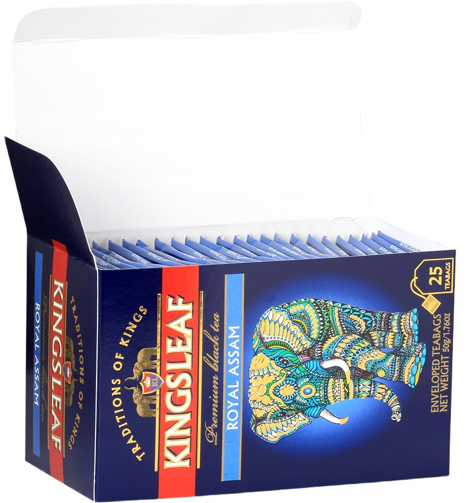 Чай чёрный Kingsleaf Royal assam конверт 25 шт фото 