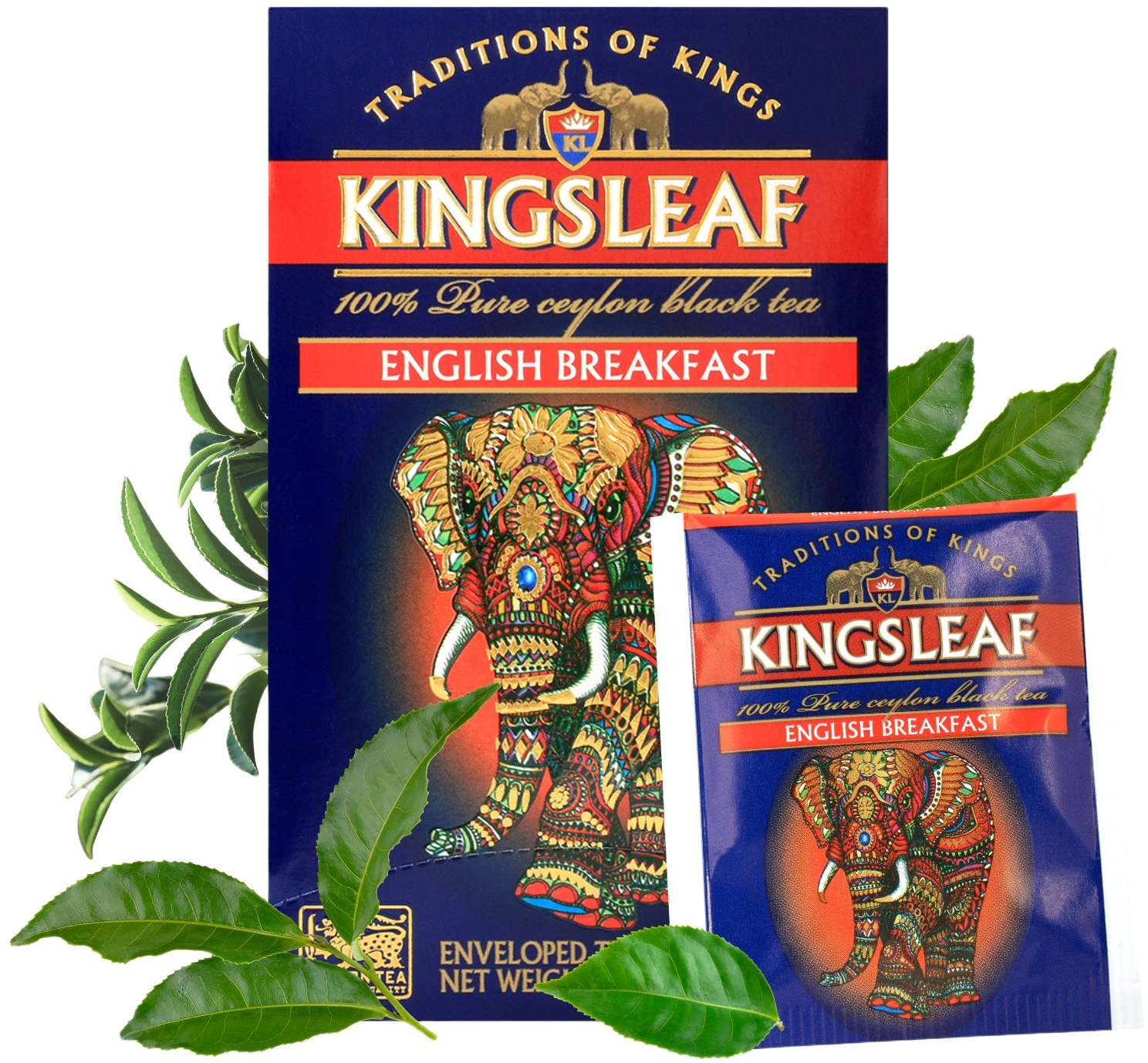 Чай чёрный Kingsleaf English breakfast конверт 25 шт фото 