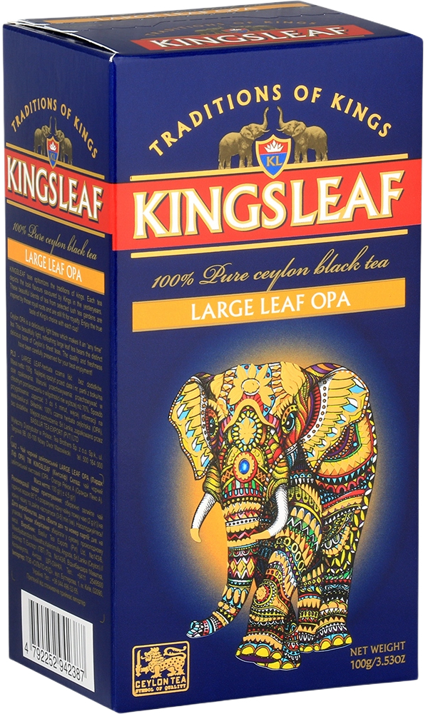 Чай чёрный Kingsleaf Large leaf OPA 100 г фото 3