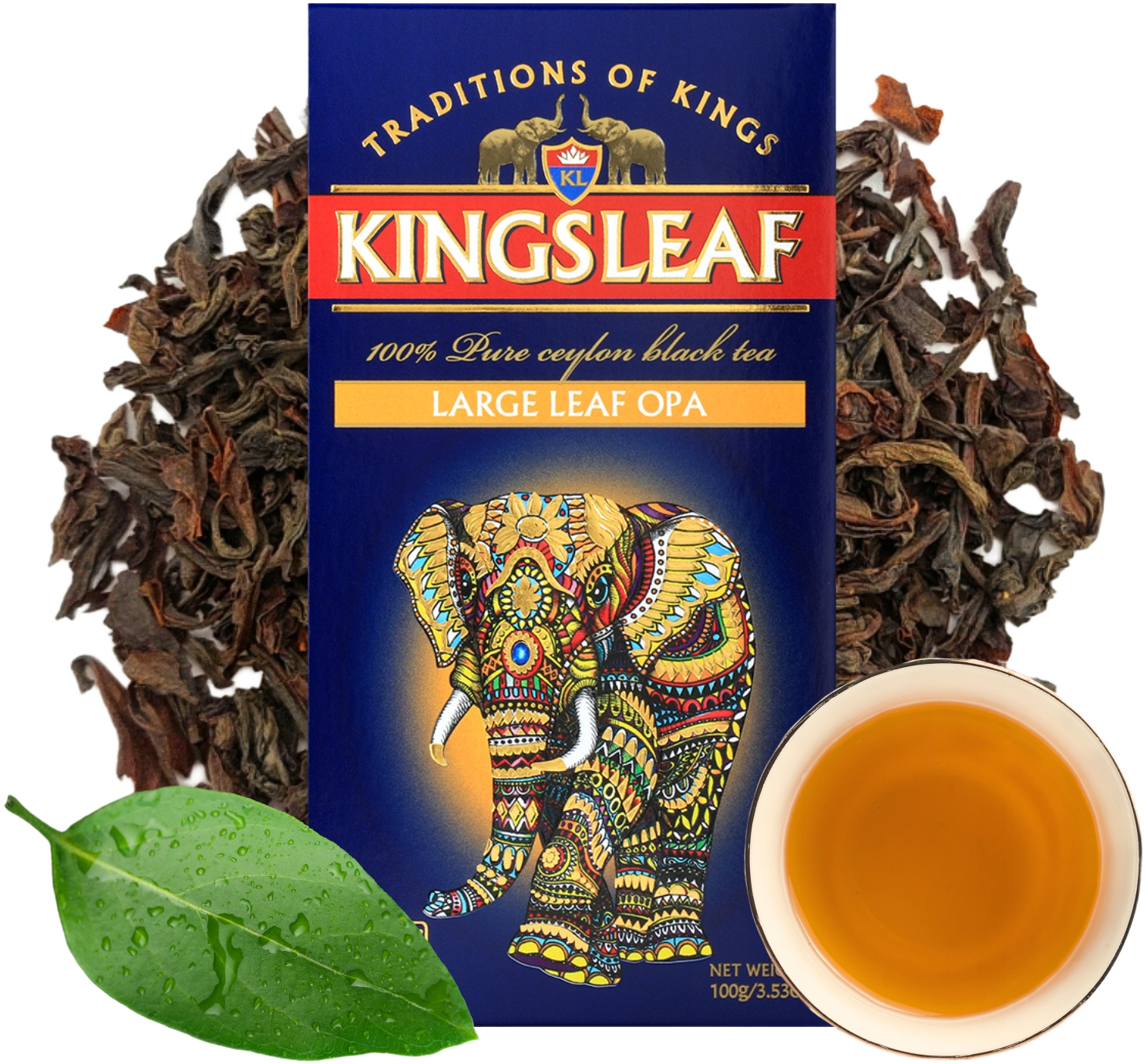 Чай чёрный Kingsleaf Large leaf OPA 100 г фото 5