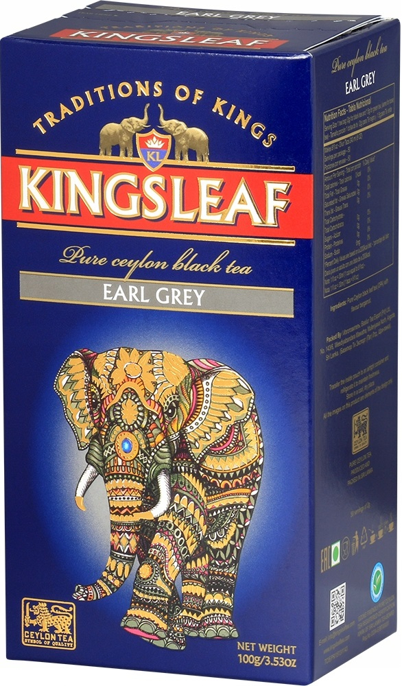 Чай чёрный Kingsleaf Earl grey 100 г фото 2