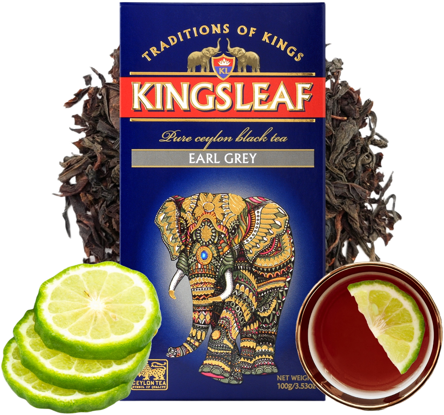 Чай чёрный Kingsleaf Earl grey 100 г фото 4