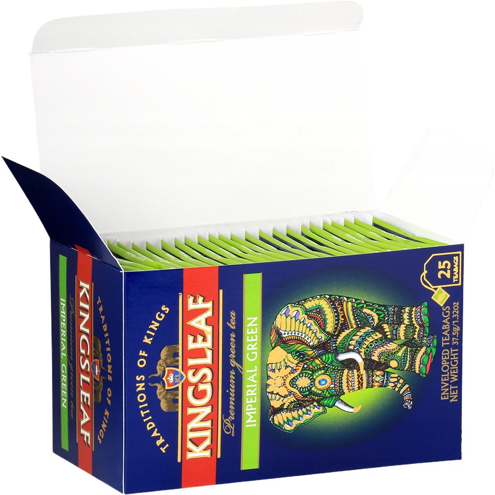 Чай зелёный Kingsleaf Imperial green конверт 25 шт фото 3