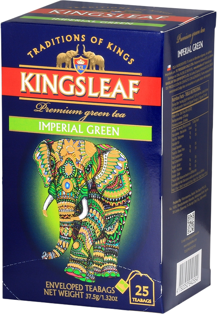 Чай зелёный Kingsleaf Imperial green конверт 25 шт фото 2