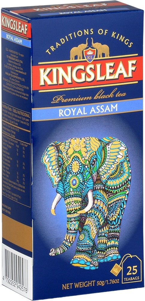 Чай чёрный kingsleaf Royal assam 25 шт фото 