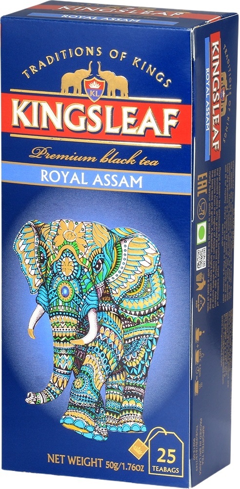 Чай чёрный kingsleaf Royal assam 25 шт фото 