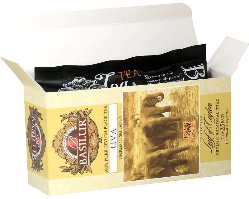 Чай чёрный Basilur Uva без конверта 25 шт фото 