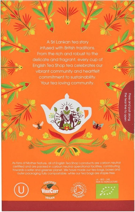 Чай English Tea Shop Ройбуш органический 20 шт фото 