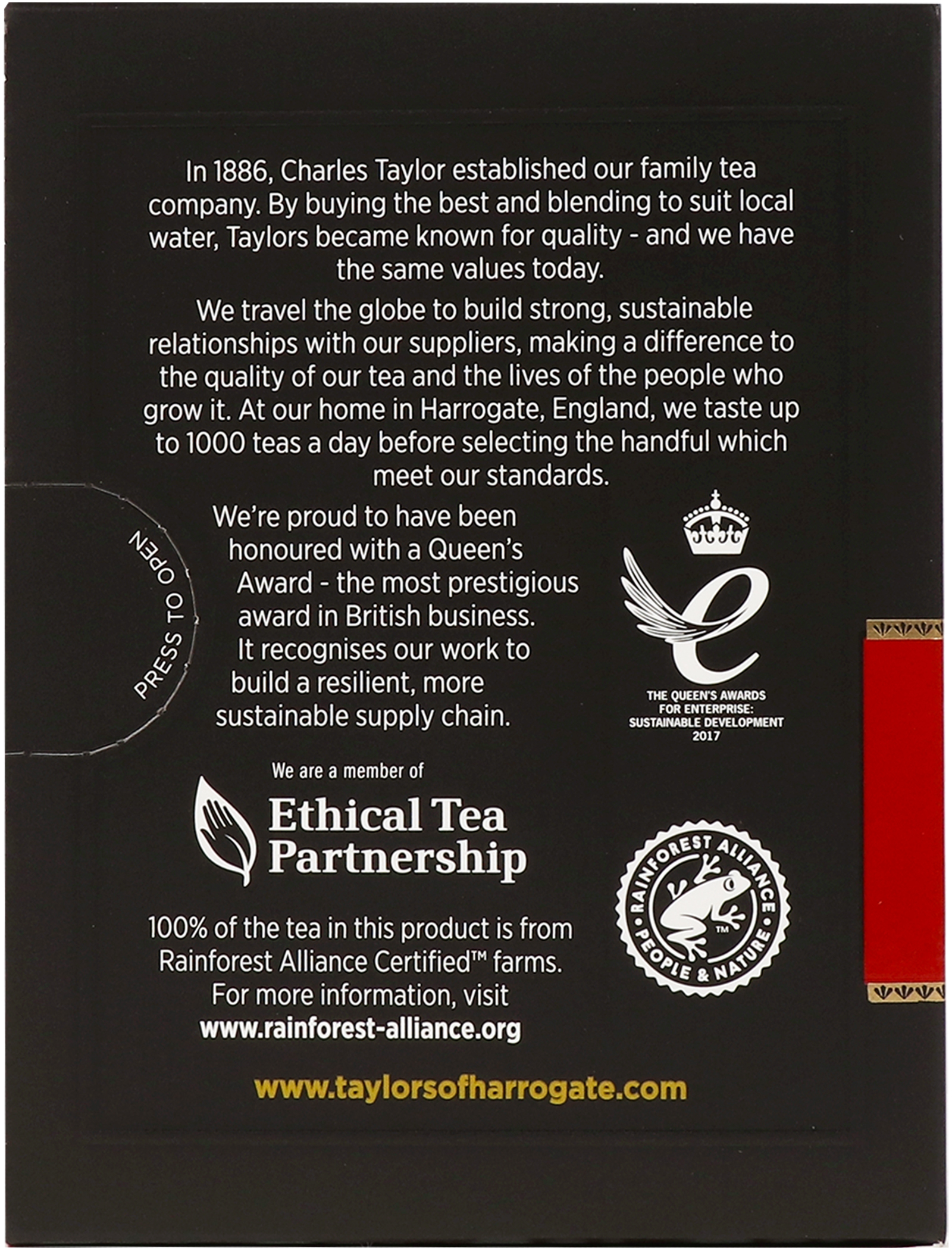 Чай чёрный Taylors of Harrogate English Breakfast 20 шт фото 5