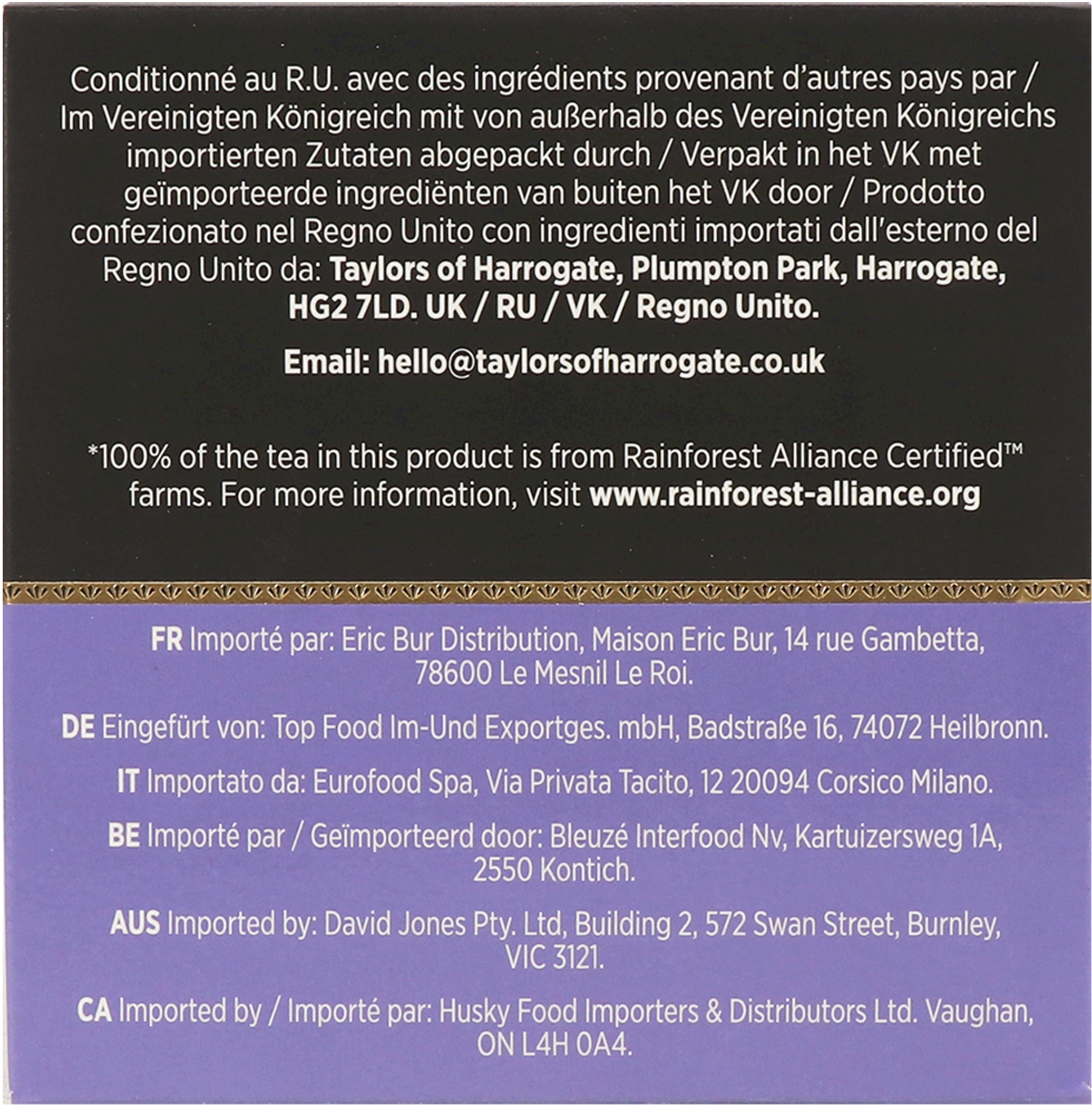 Чай чёрный Taylors of Harrogate Earl Grey 125 г фото 5