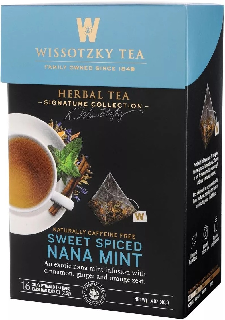 Чай травяной Wissotzky Tea мята сладко-пряный 16 шт фото 3