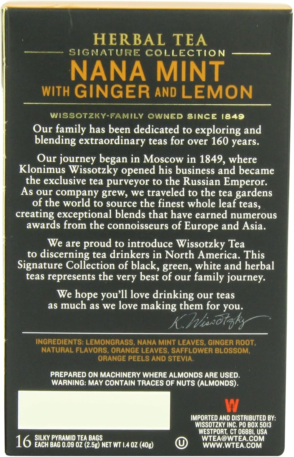 Чай травяной Wissotzky Tea мята-имбирь-лимон 16 шт фото 3