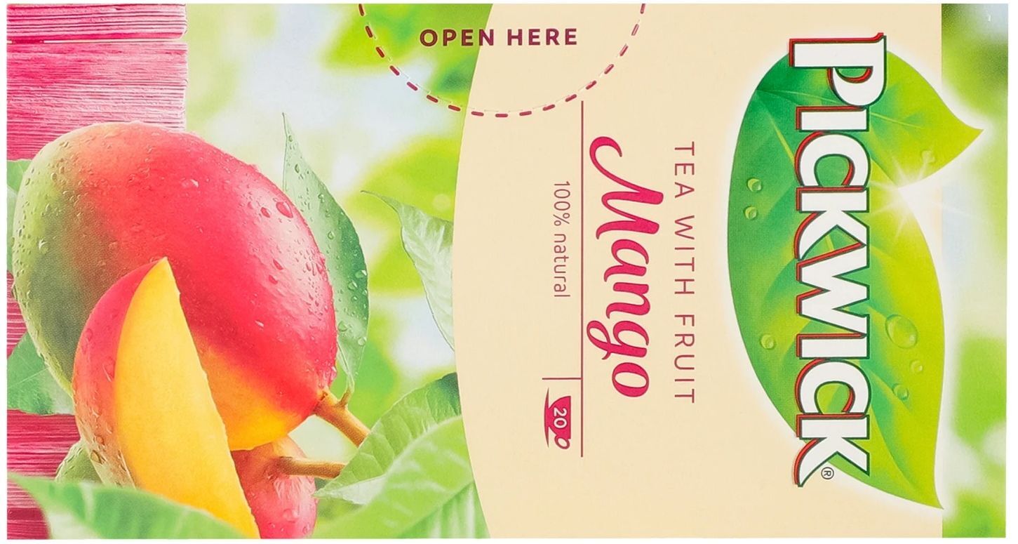 Чай чёрный Pickwick ароматизированный с кусочками манго 20 шт фото 3