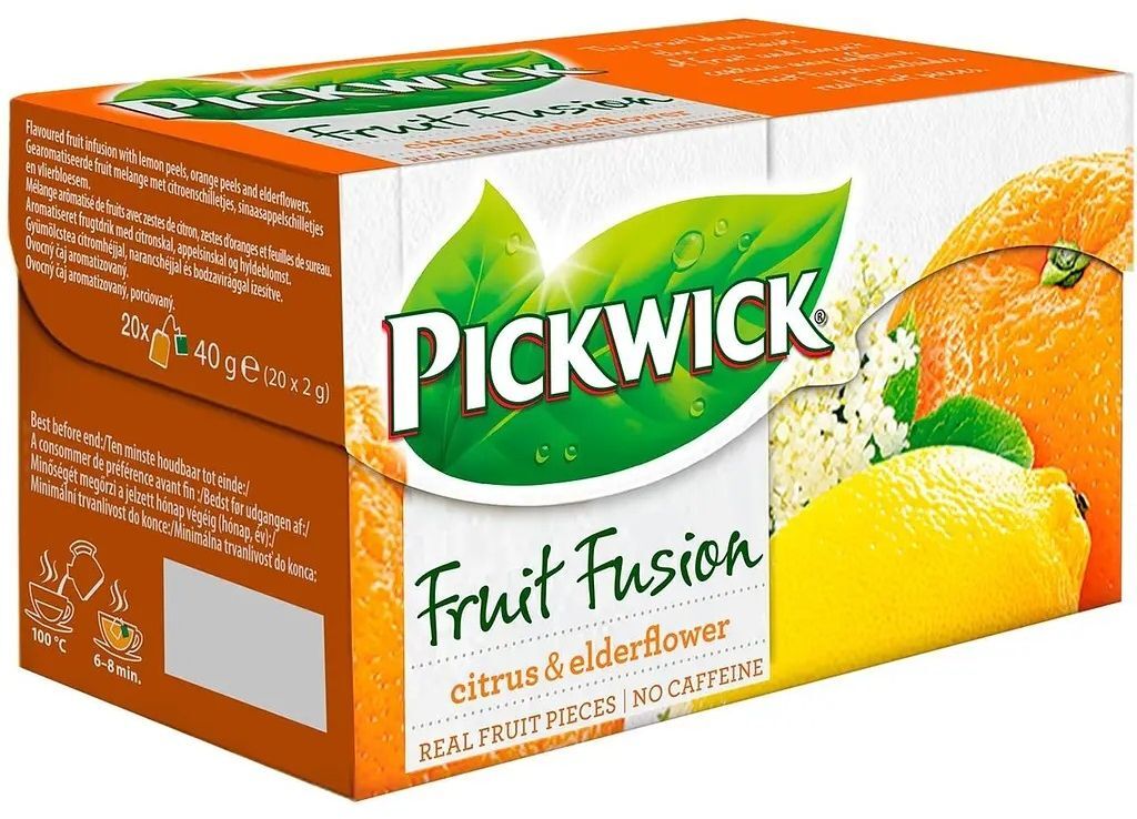 Фруктово-травяной чай Pickwick цитрус-бузина 20 шт фото 2