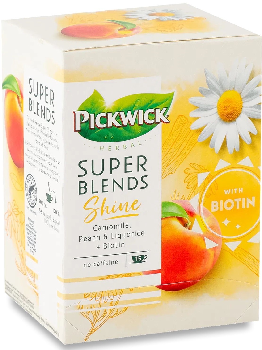 Фруктово-травяной чай Pickwick Super Blends ромашка-персик 15 шт фото 3