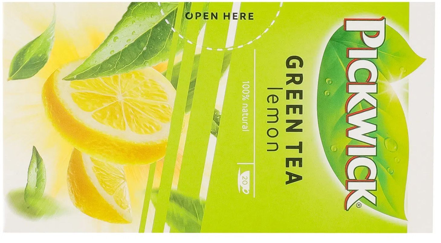 Чай зелёный Pickwick с лемонграссом и цедрой лимона 20 шт фото 3