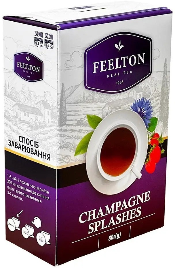 Чай Feelton Champagne Splashes купаж 80 г фото 3