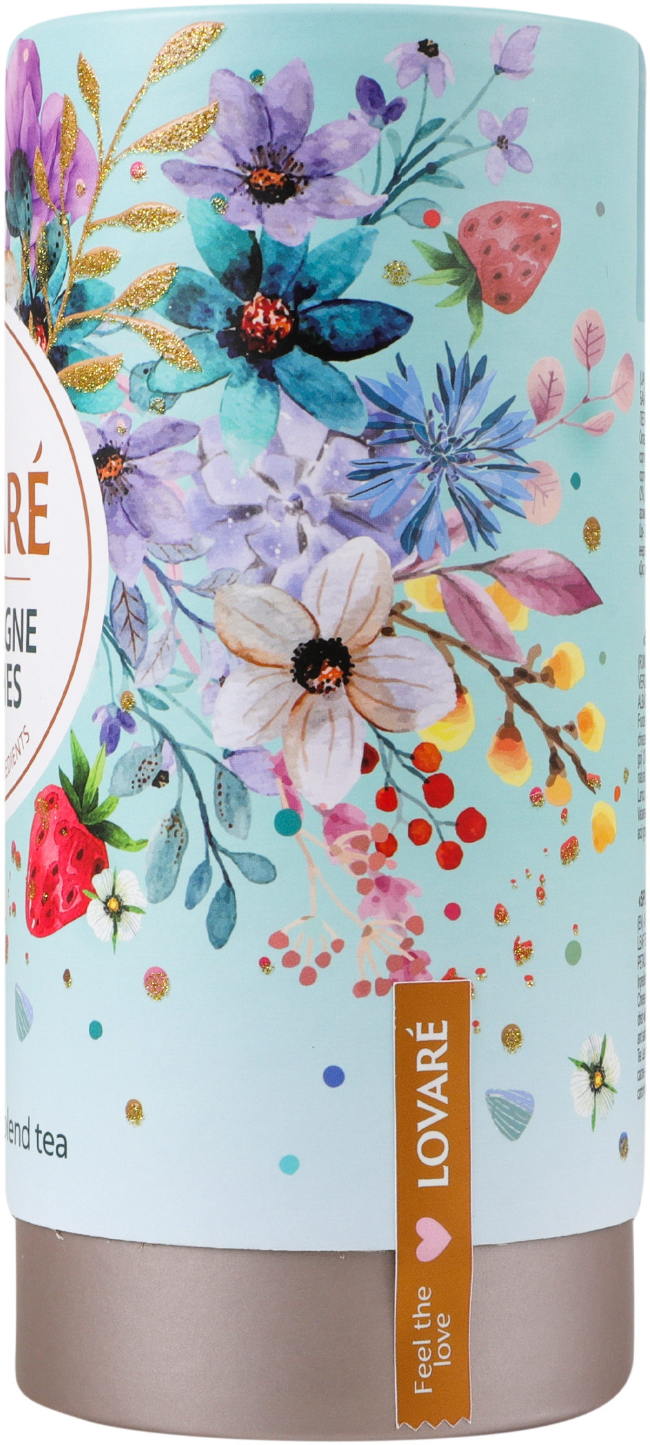 Чай черный и зеленый Lovare Champagne Splashes 80 г фото 