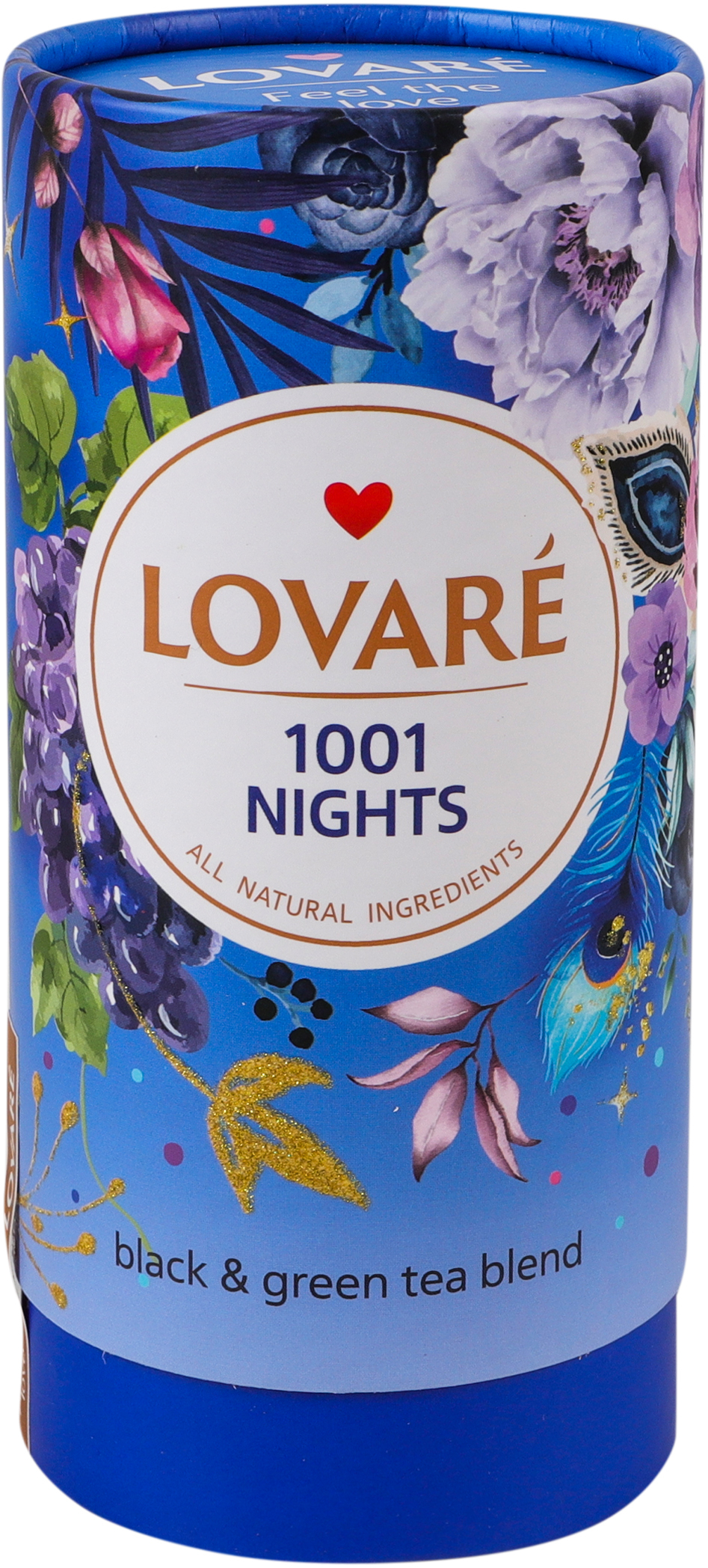 Чай черный и зеленый Lovare 1001 Nights листовой 80 г фото 