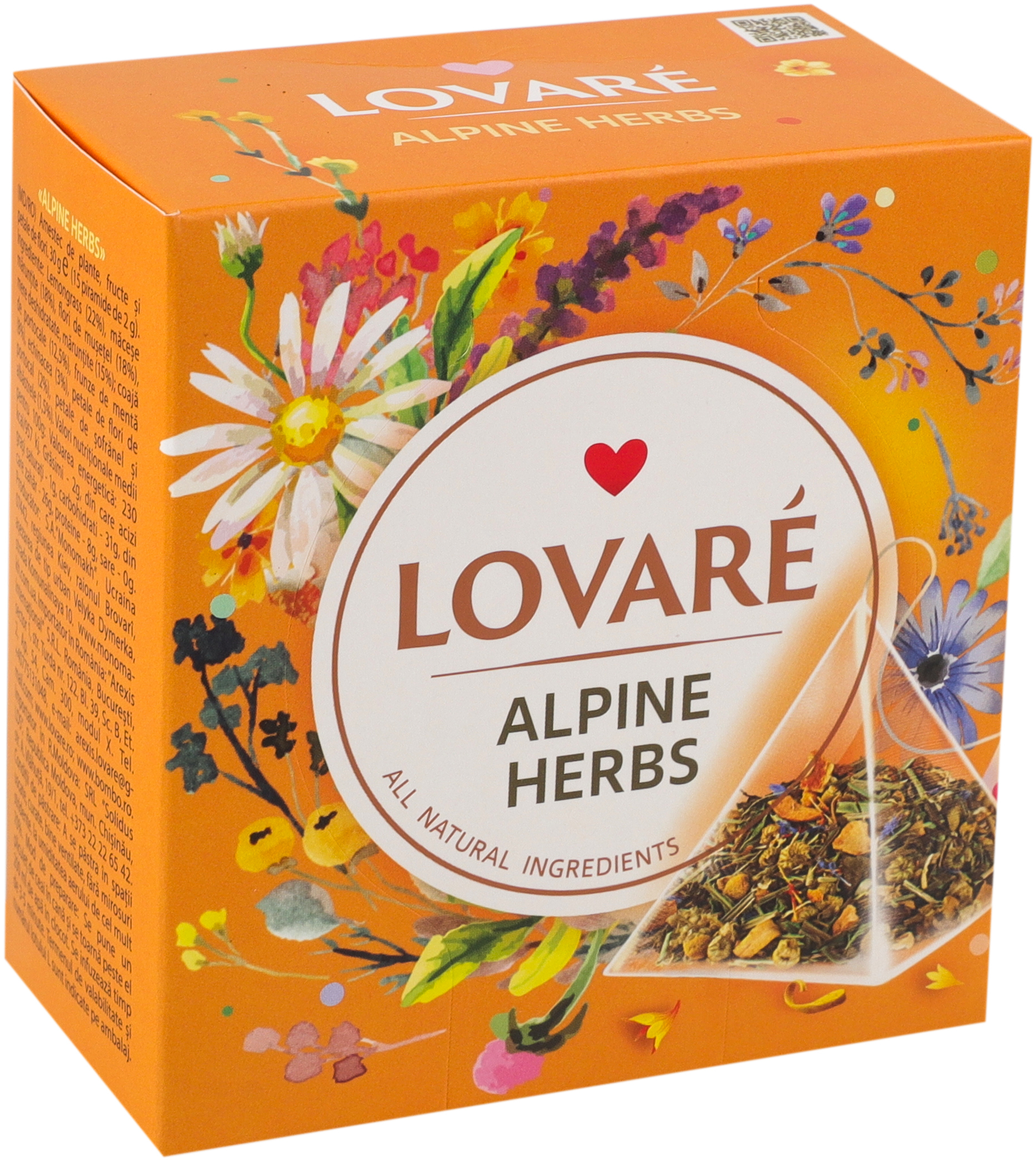 Травяной чай Lovare Alpine Herbs 15 шт фото 2