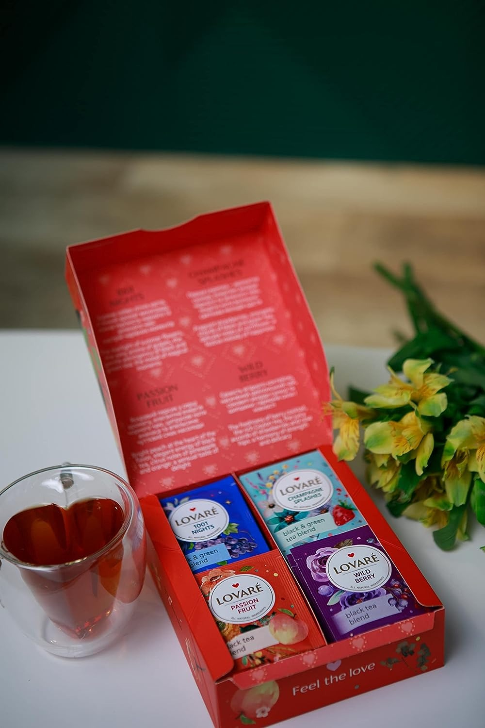 Чай чёрный Lovare Assorted 4 вида 32 шт фото 8