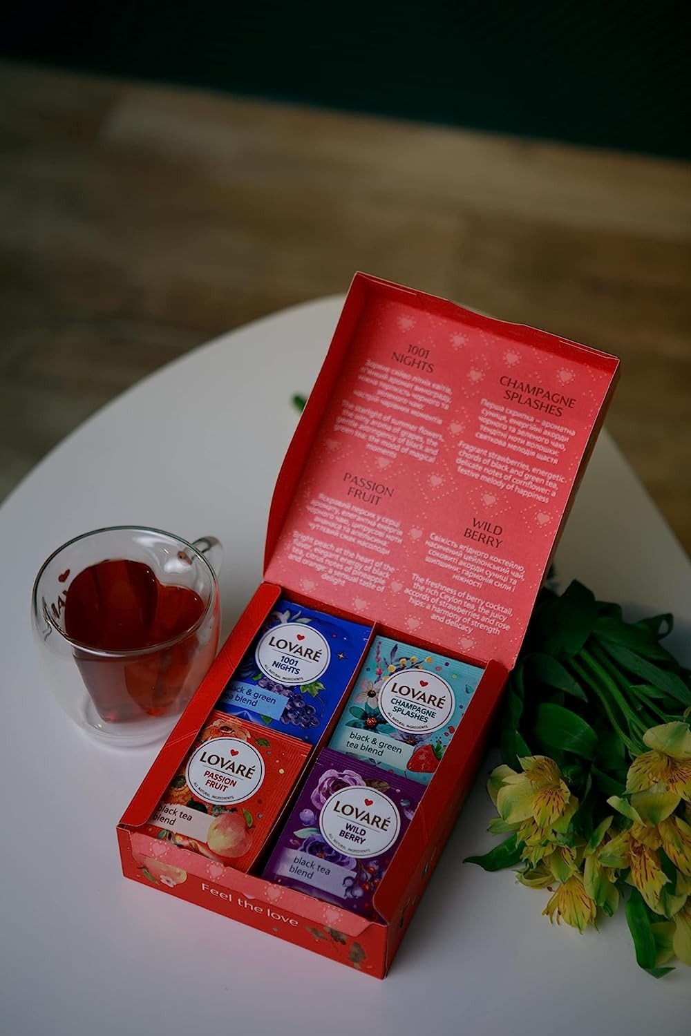 Чай чёрный Lovare Assorted 4 вида 32 шт фото 7