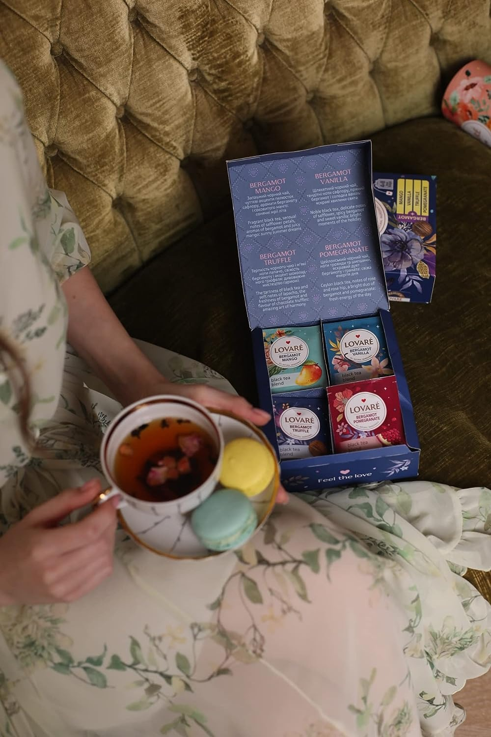 Чай чёрный Lovare Bergamot Assorted 4 вида 32 шт фото 