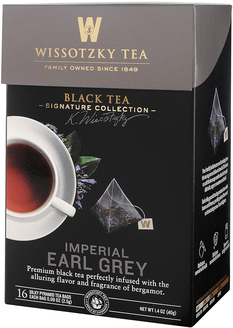 Чай чёрный Wissotzky Tea Imperial Earl Grey с ароматом бергамота 16 шт фото 2