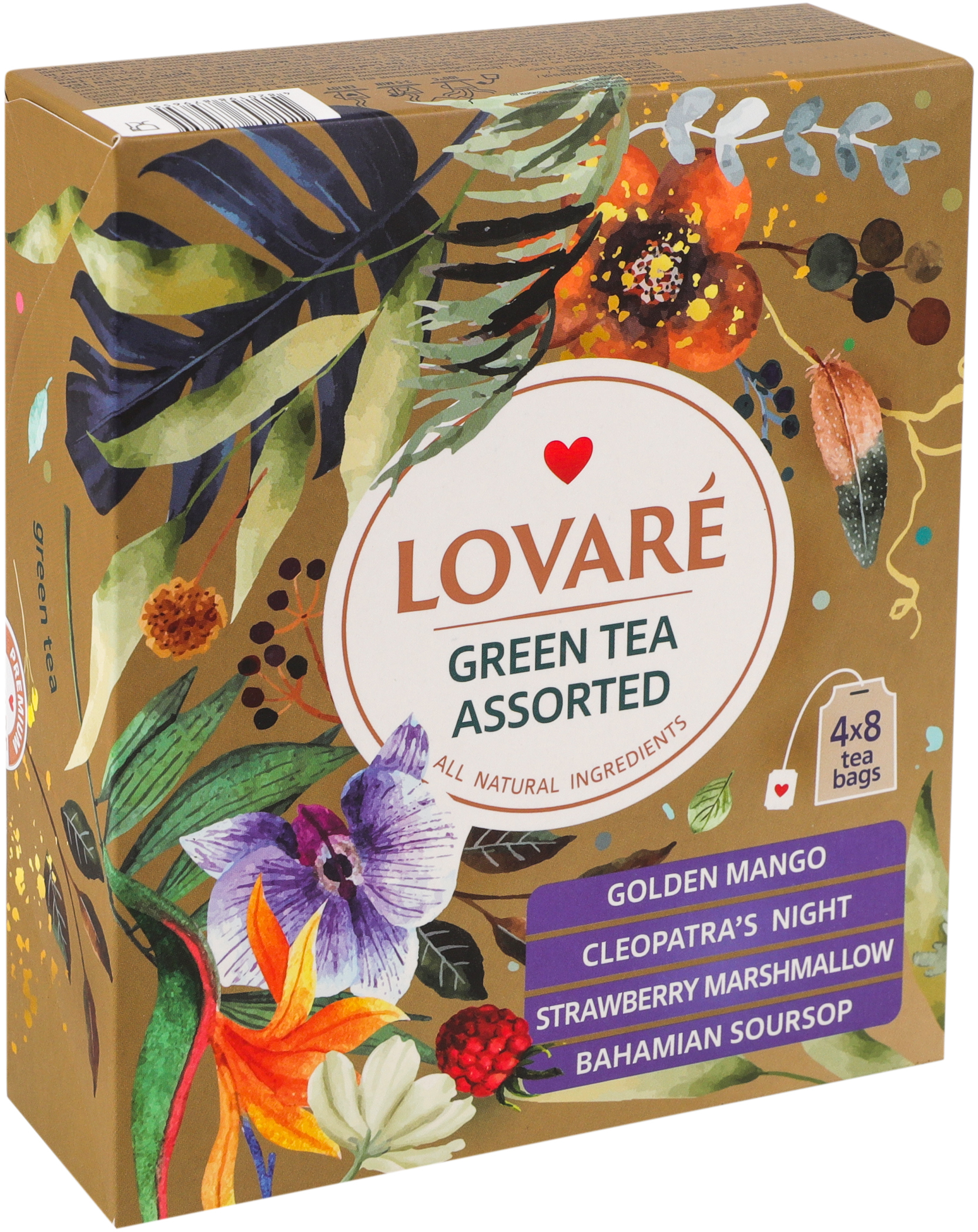 Чай зелёный Lovare Assorted 32 шт фото 2