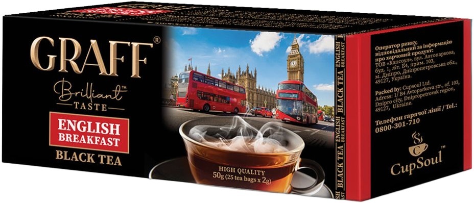 Чай чёрный Graff Английский завтрак 25 шт фото 