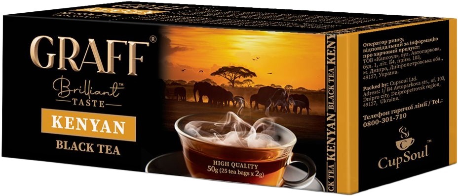 Чай чёрный Graff Кения 25 шт фото 