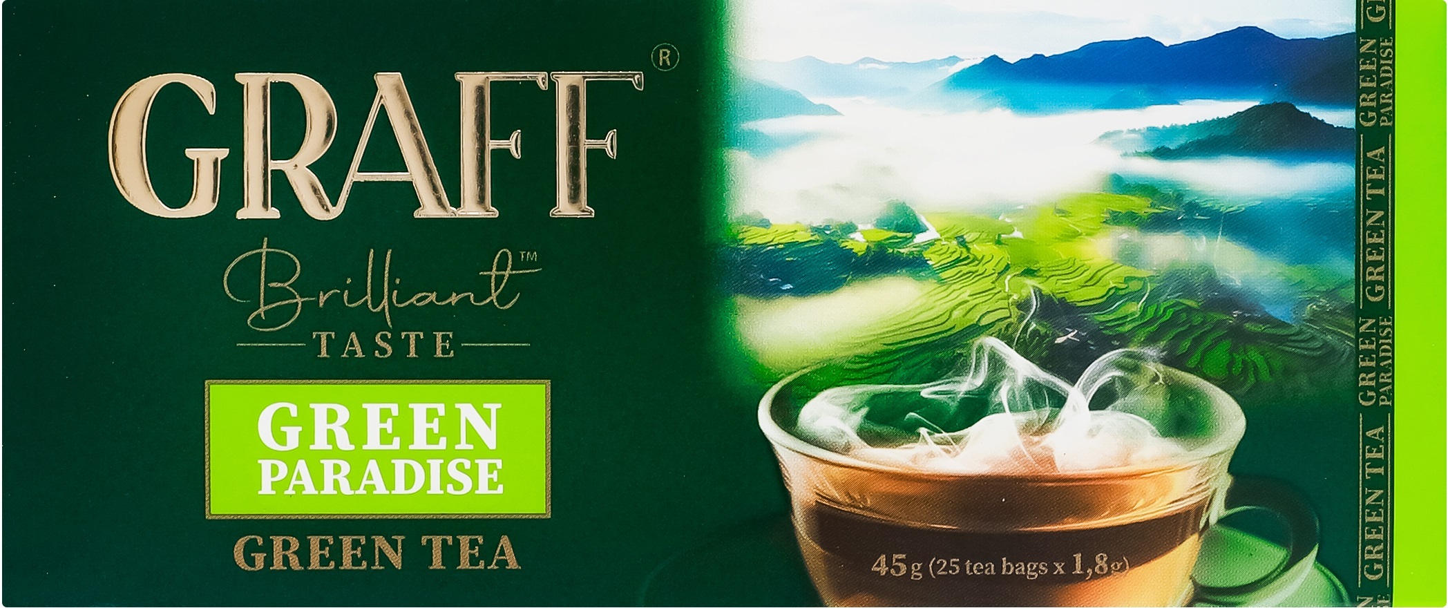 Чай зелёный Graff Зелёный рай 25 шт фото 