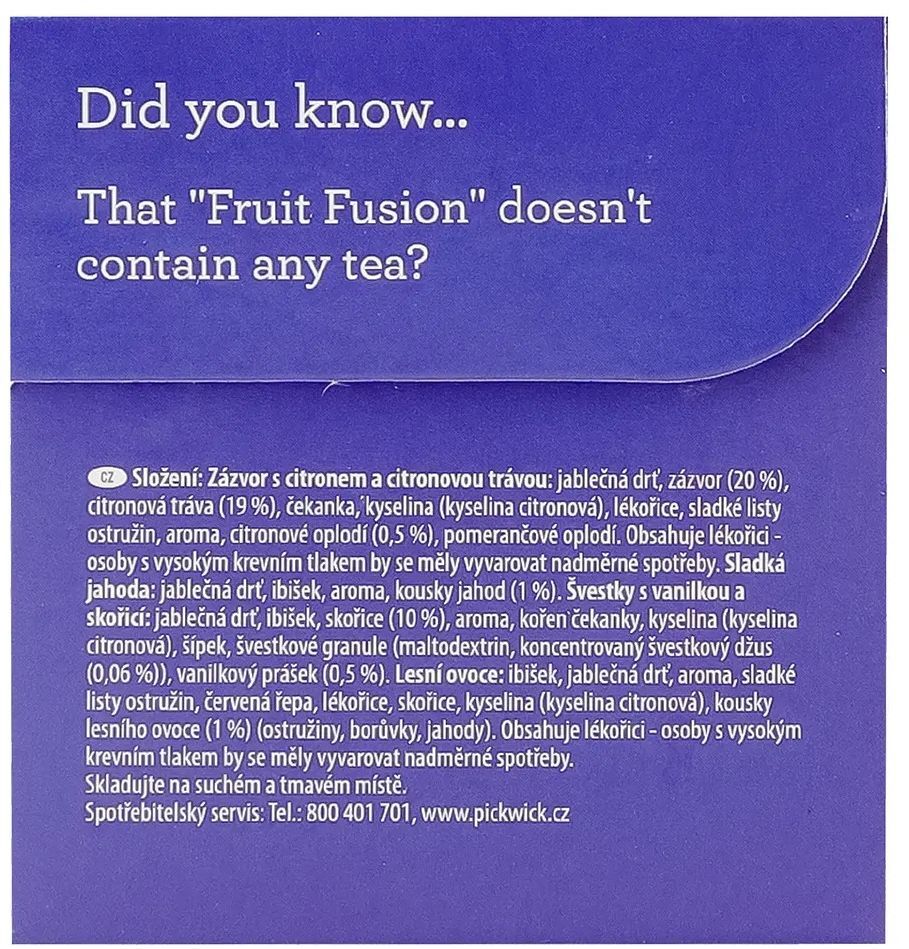 Напиток Pickwick Fruit fusion 20 шт фото 5