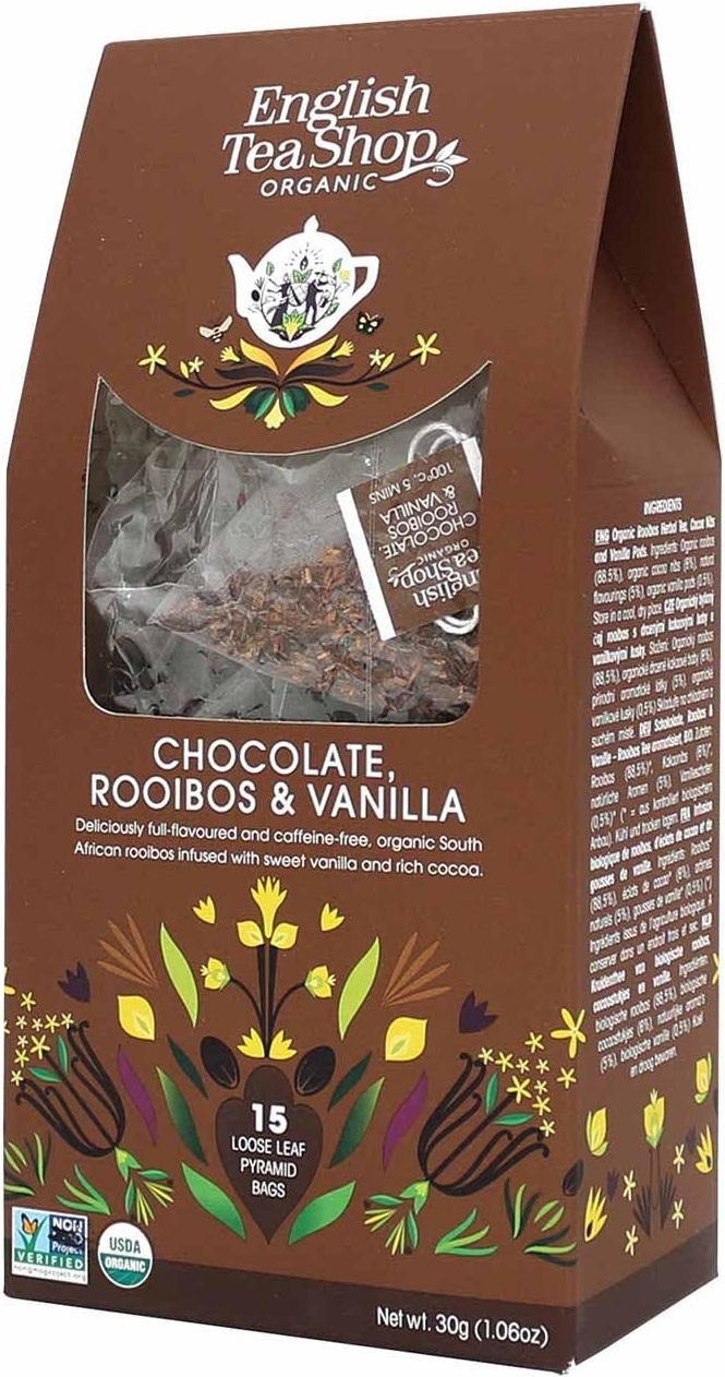 Чай English Tea Shop Ройбуш с ванилью органический 15 шт фото 