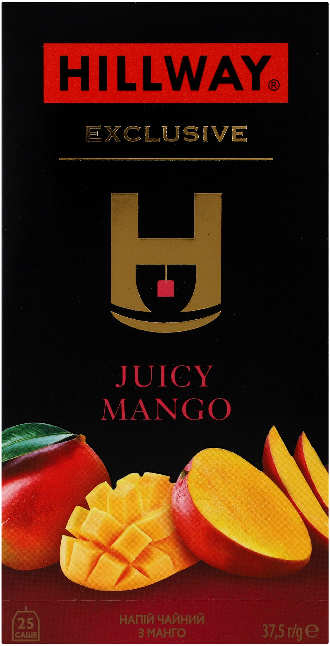 Травяной чай Hillway Juicy Mango с ярлыком 25 шт фото 