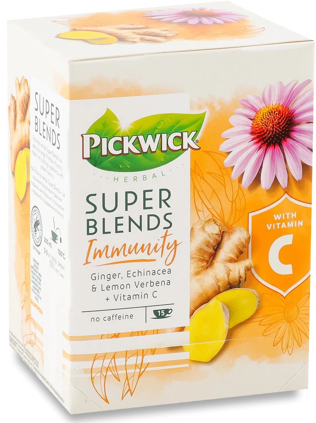 Травяной чай Pickwick витаминный вербена-эхиноцея 15 шт фото 2