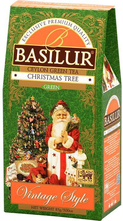 Чай зелёный Basilur Ялинка коллекция винтаж 85 г фото 