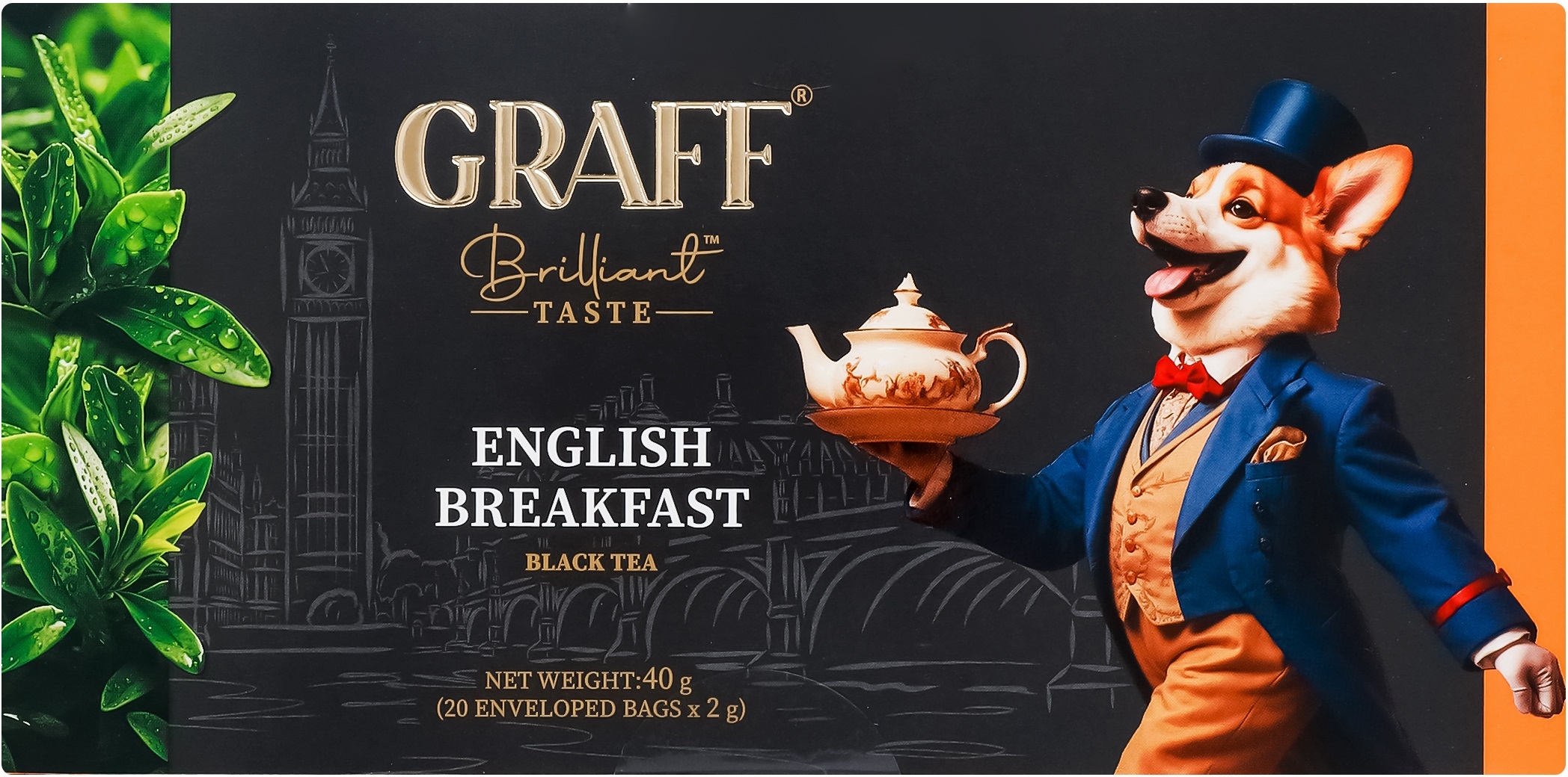 Чай чёрный Graff Английский завтрак 20 шт фото 