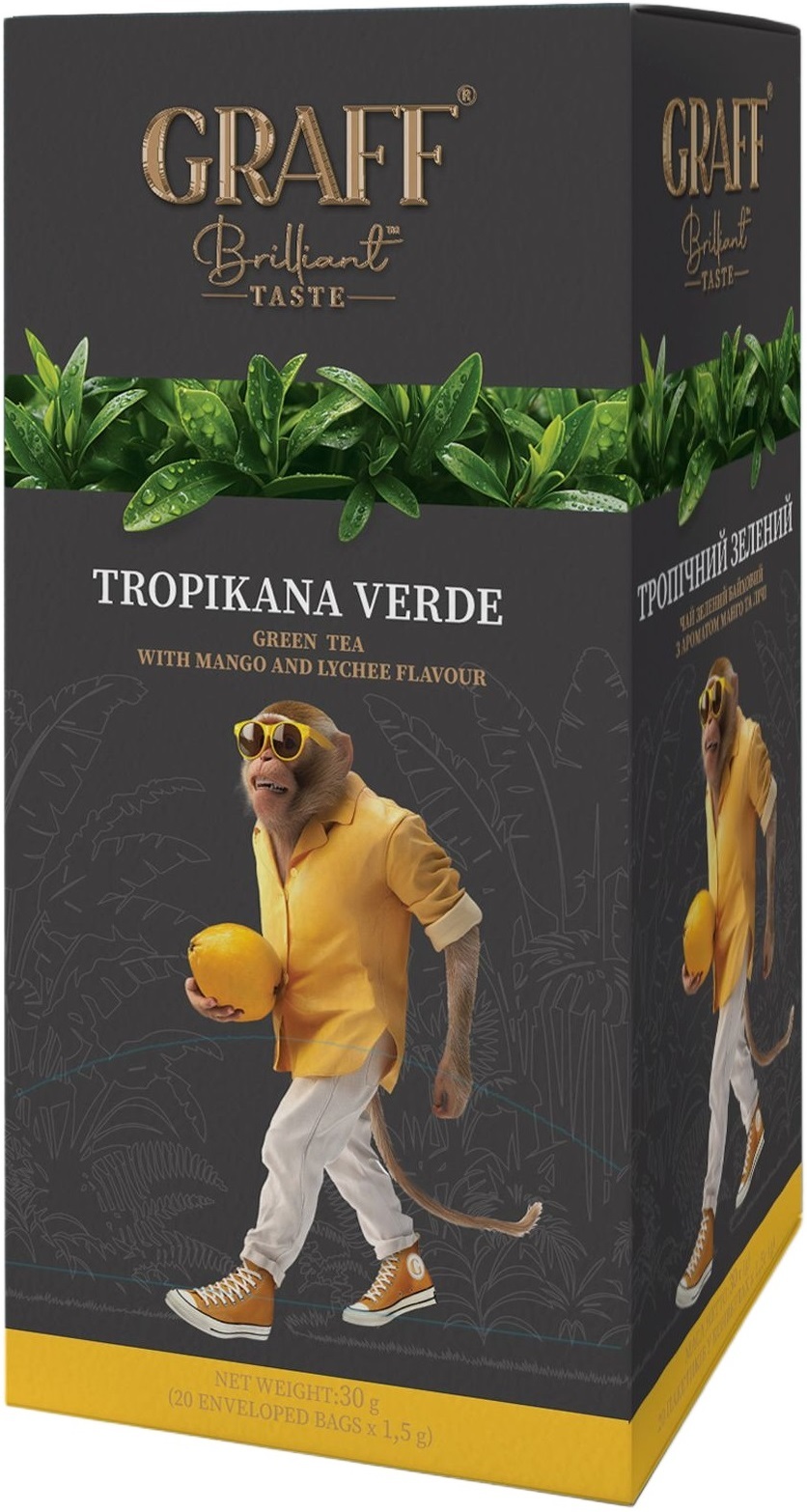 Чай зелёный Graff Тропический зелёный 20 шт фото 