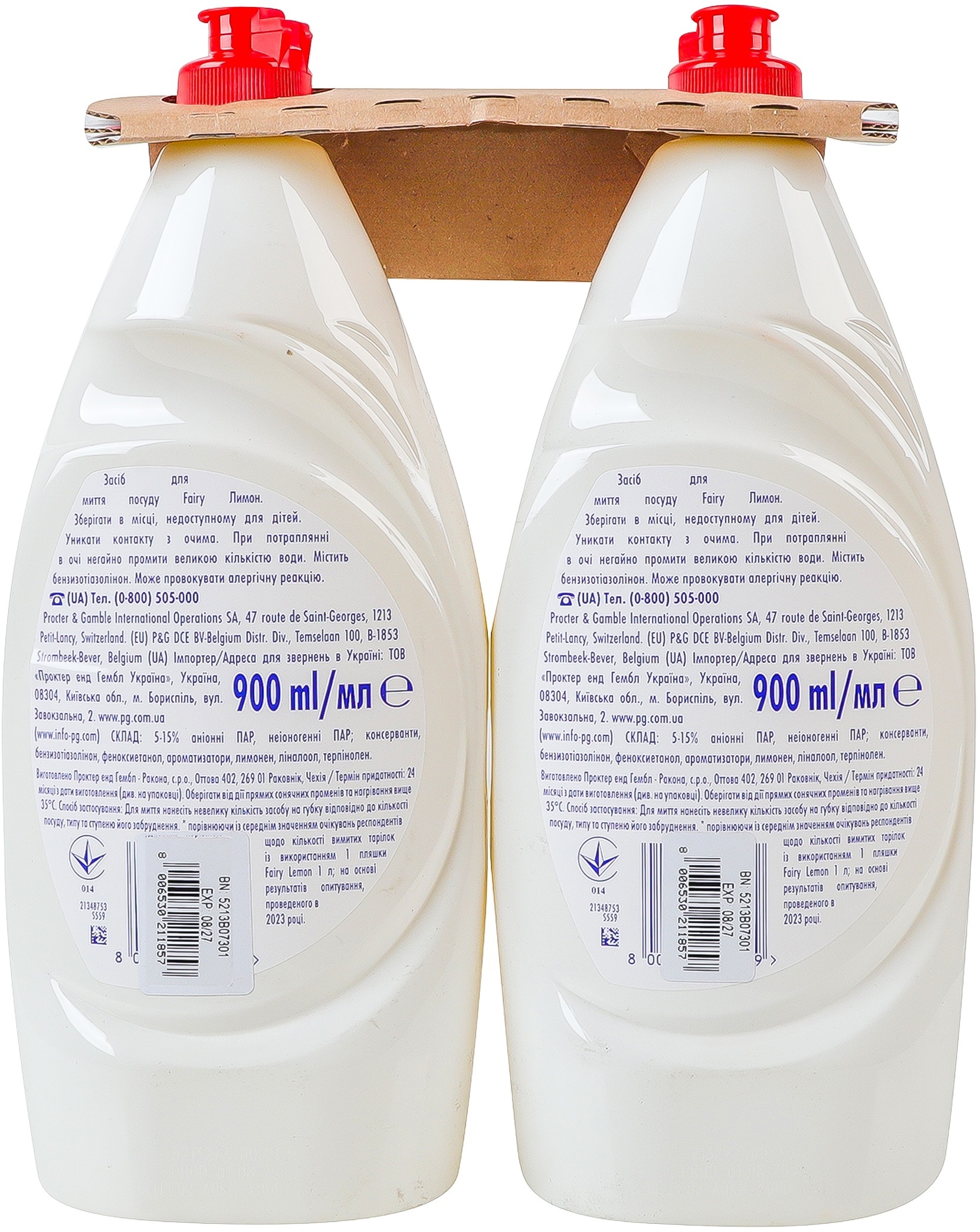 Средство для мытья посуды Fairy Лимон 2х900 мл фото 4