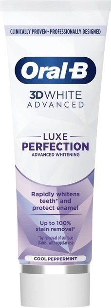 Зубная паста Oral-B 3D White Advanced Luxe Perfection 75 мл фото 