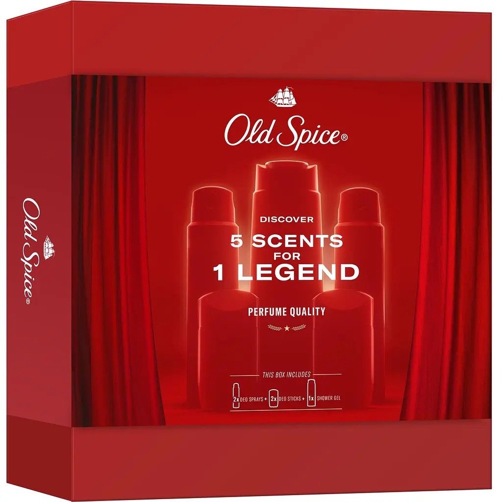 Набір Old Spice Гель для душу Captain 250мл + Дезодоранти Wolfthorn, Nightpanther 150мл + Whitewater, Deep Sea 50млфото