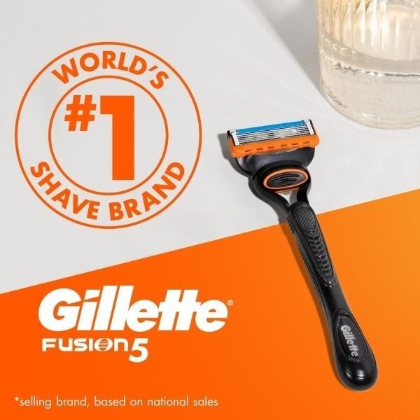 Набір Gillette Fusion 5 Бритва з 1 змінною касетою + Гель для гоління Для чутливої шкіри 200 млфото