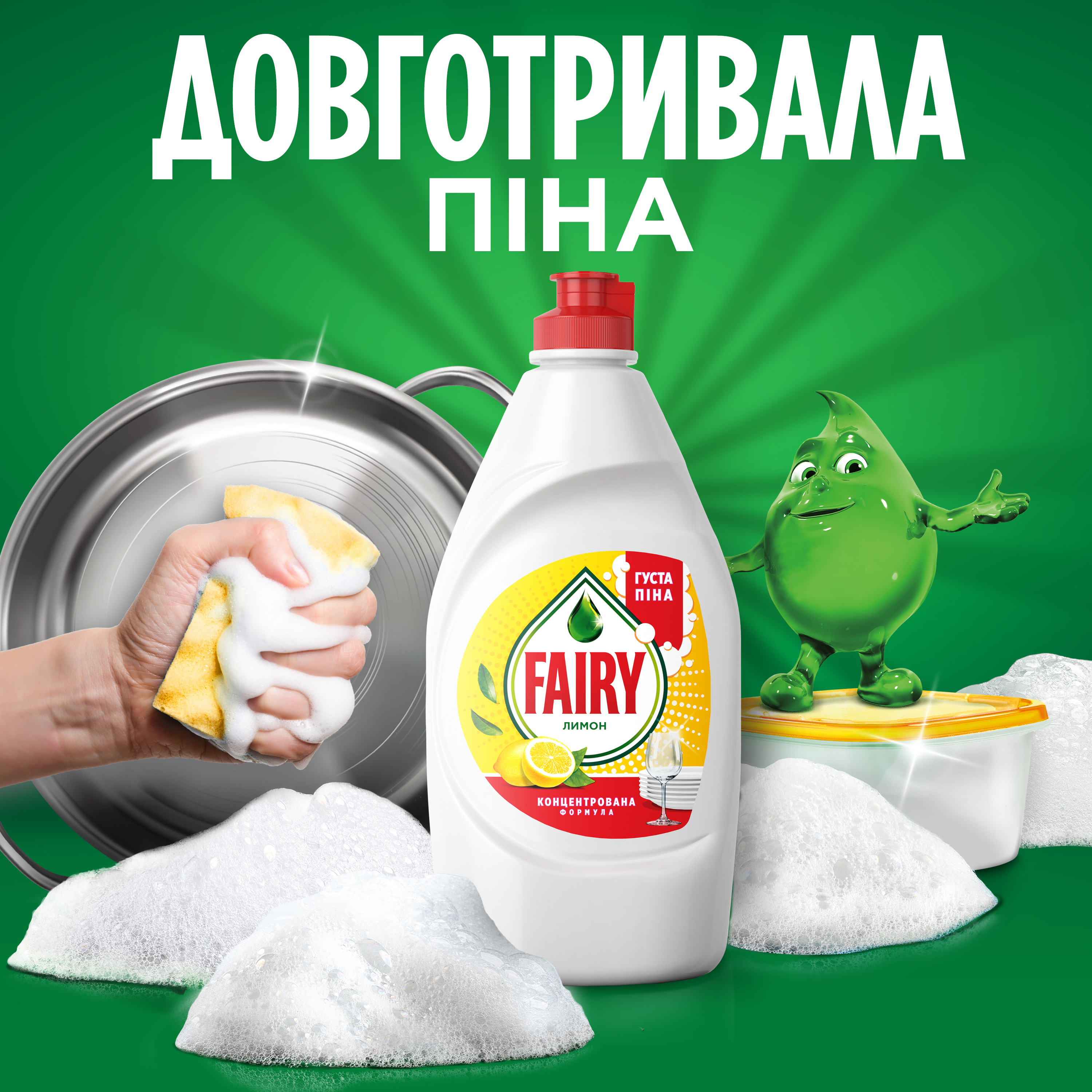 Средство для мытья посуды Fairy Сочный лимон 900 мл фото