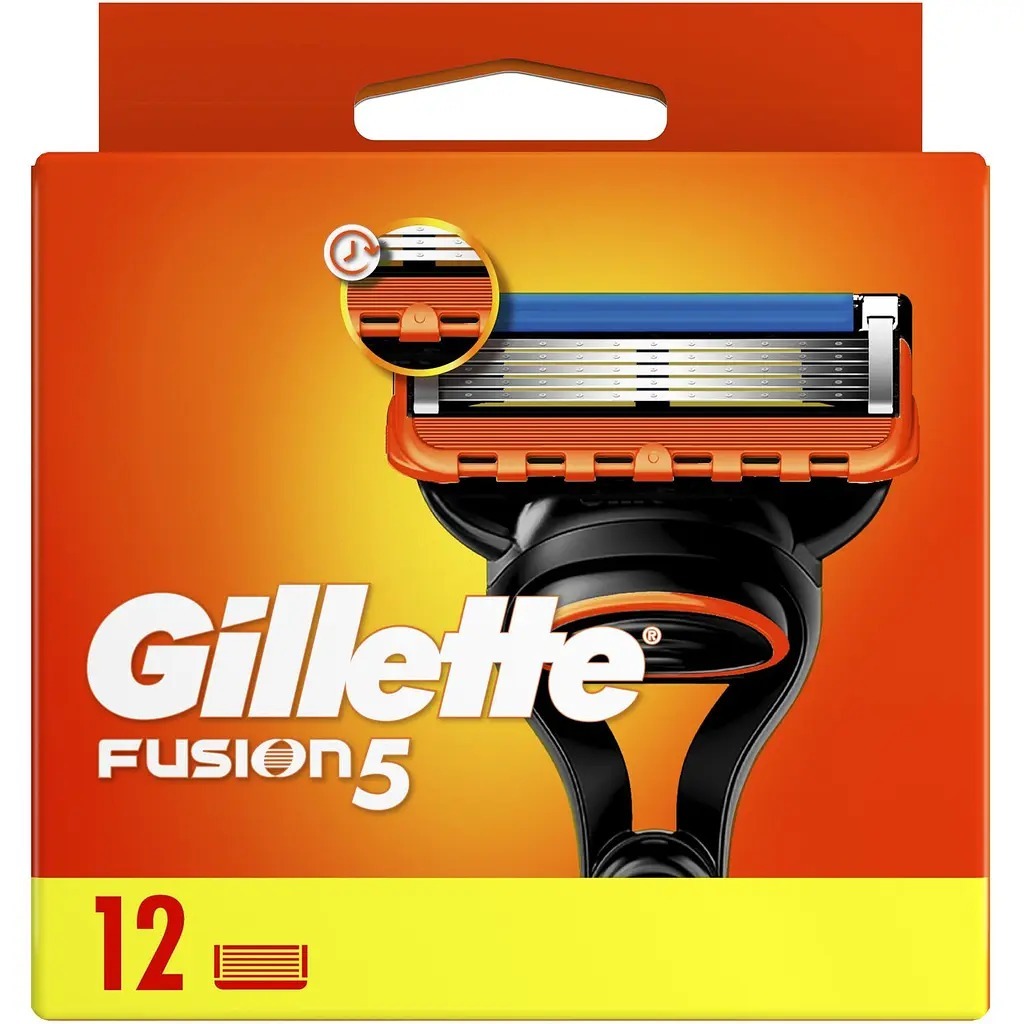 Змінні касети для гоління Gillette Fusion 12 штфото