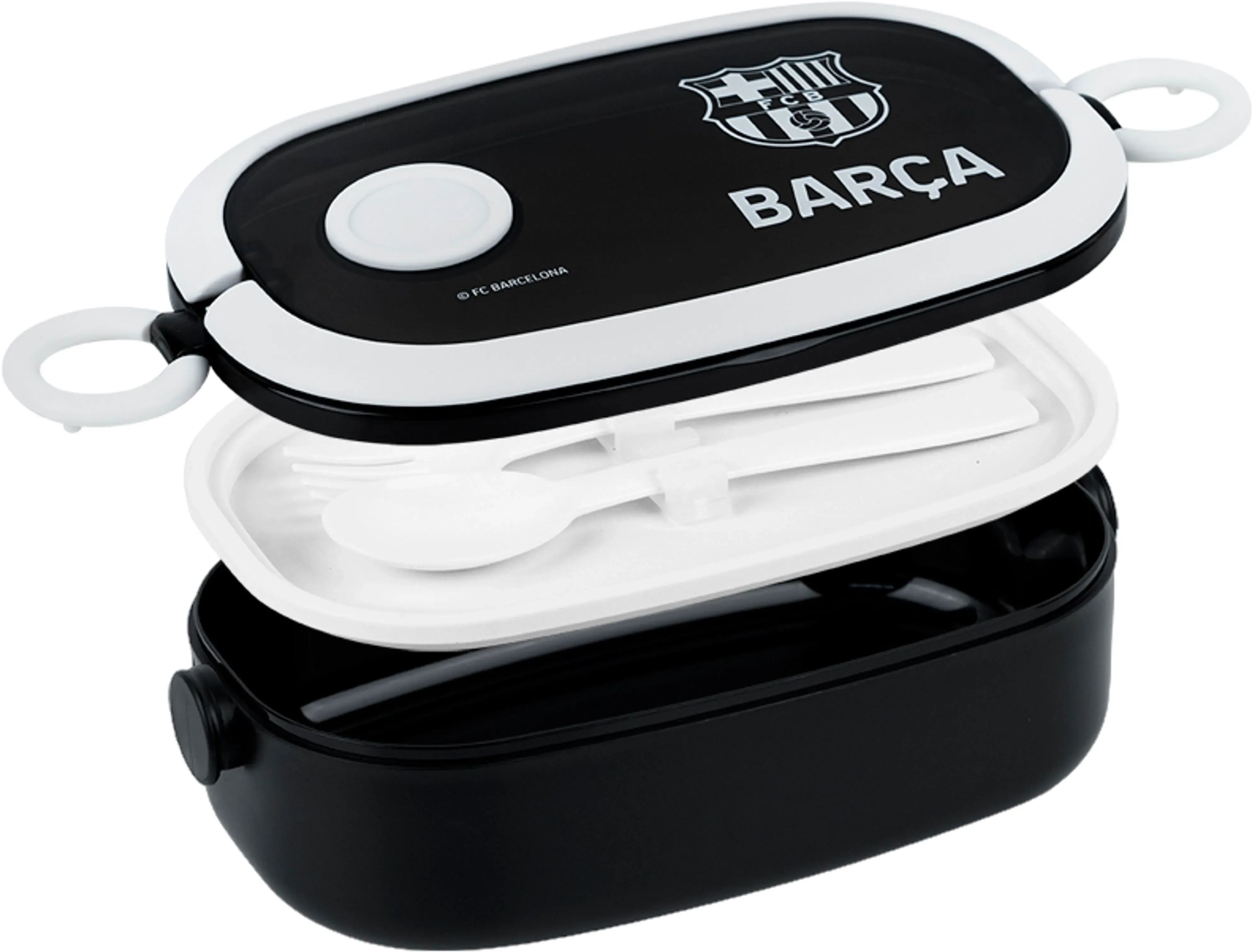 Ланчбокс Kite FC Barcelona BC25-1180, 900 мл, чорний (BC25-1180)фото3