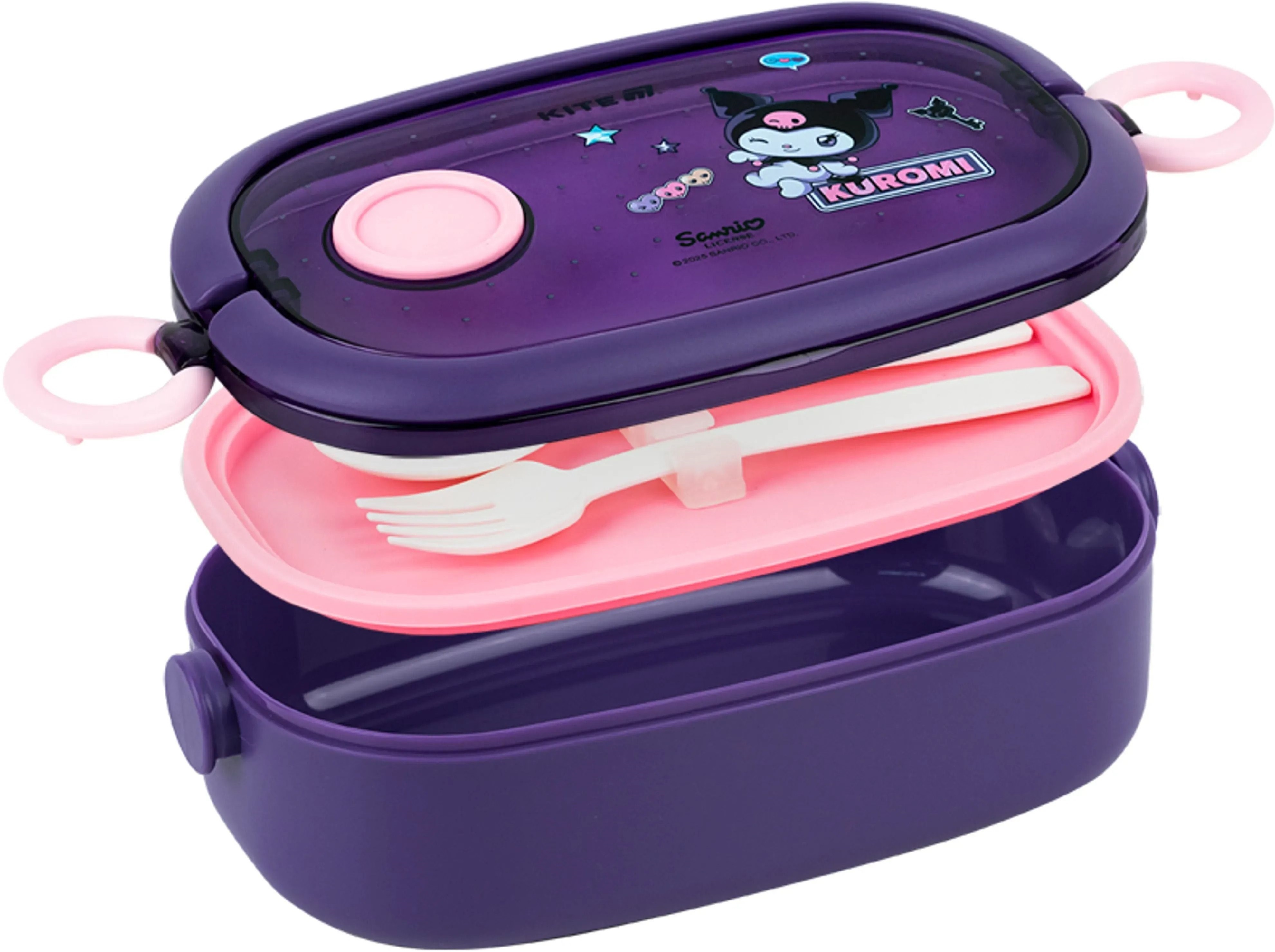Ланчбокс Kite Kuromi HK25-1180, 900 мл, фіолетовий (HK25-1180)фото3