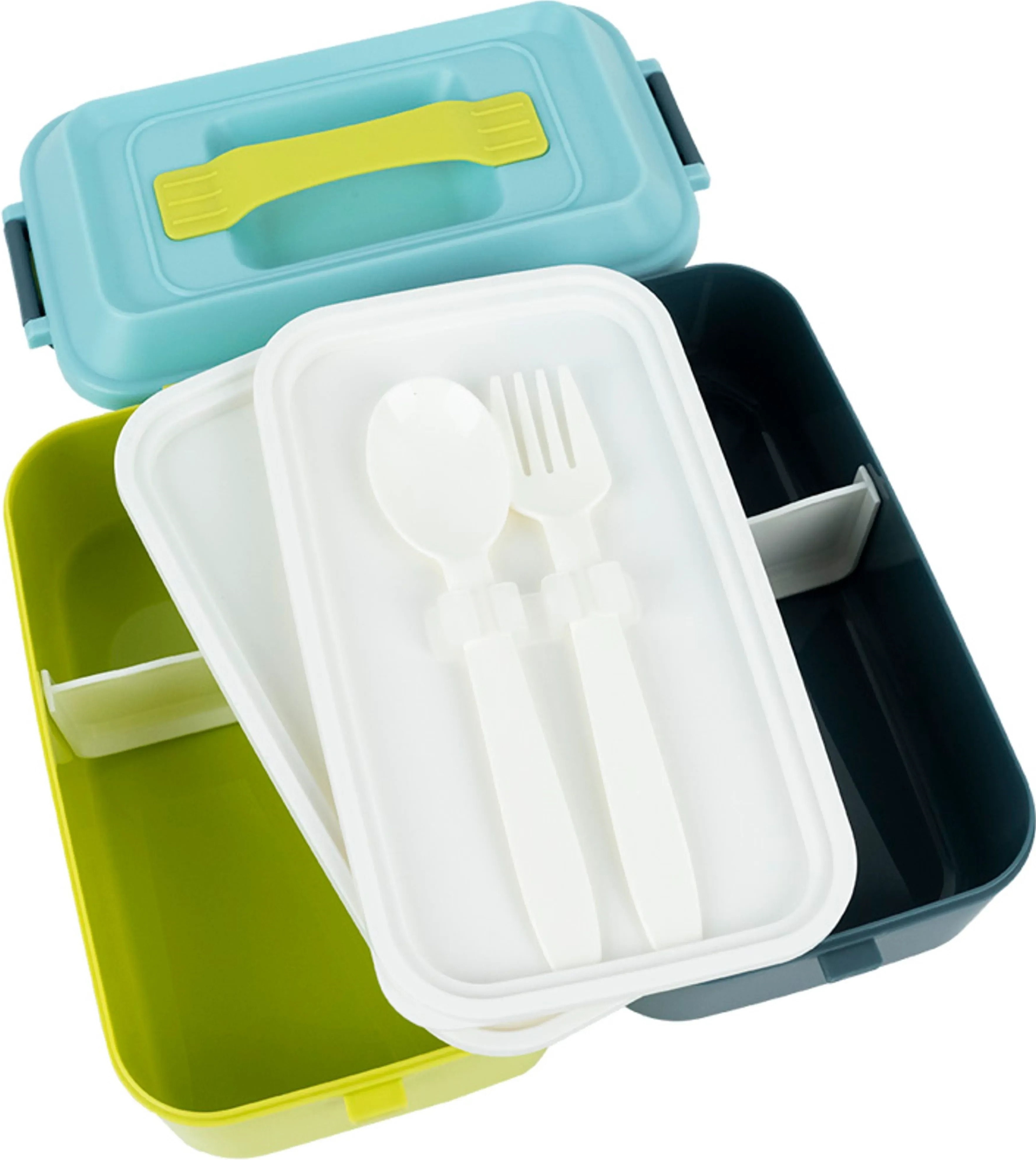 Ланчбокс подвійний з наповненням Kite K25-1184-2, 2000 мл, синій (K25-1184-2)фото4