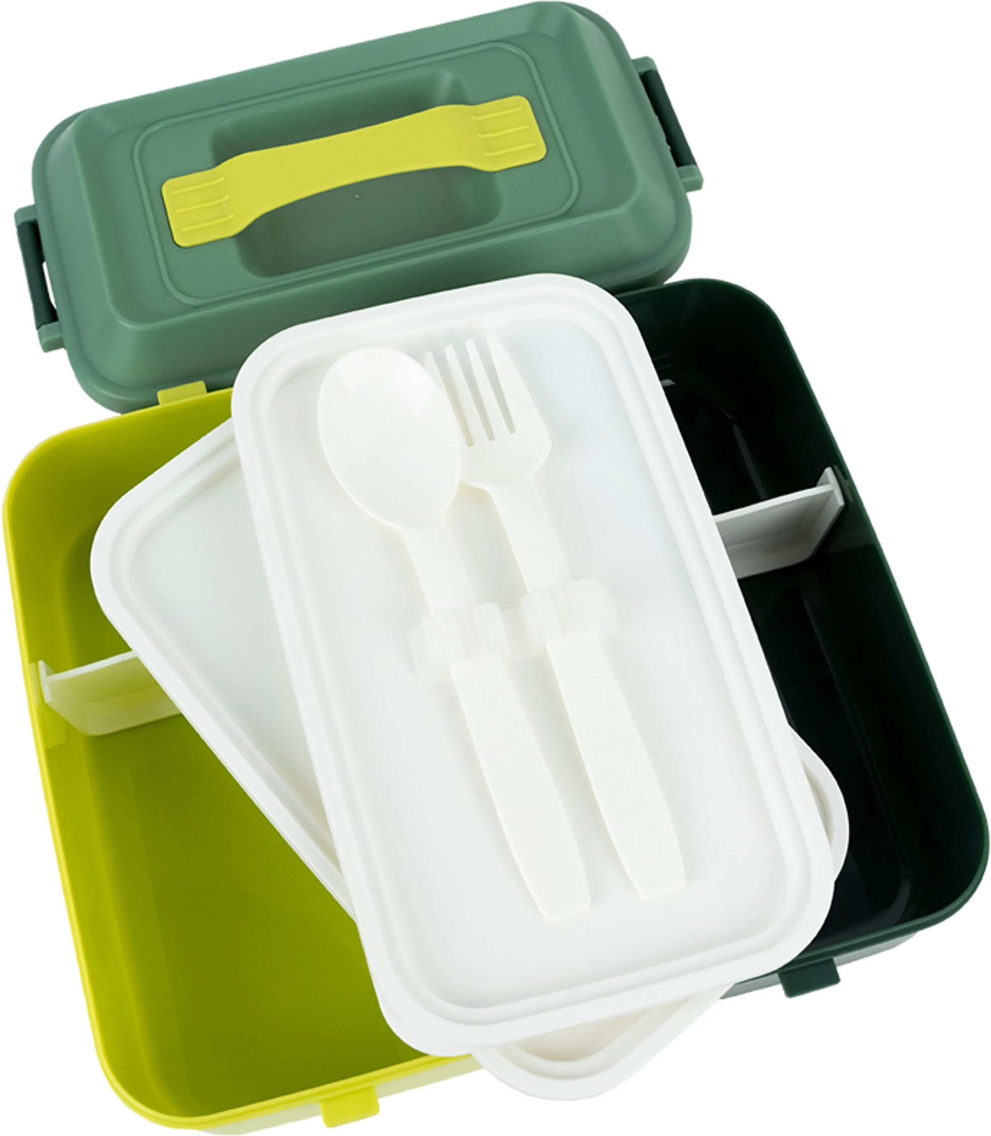 Ланчбокс подвійний з наповненням Kite K25-1184-3, 2000 мл, зелений (K25-1184-3)фото4