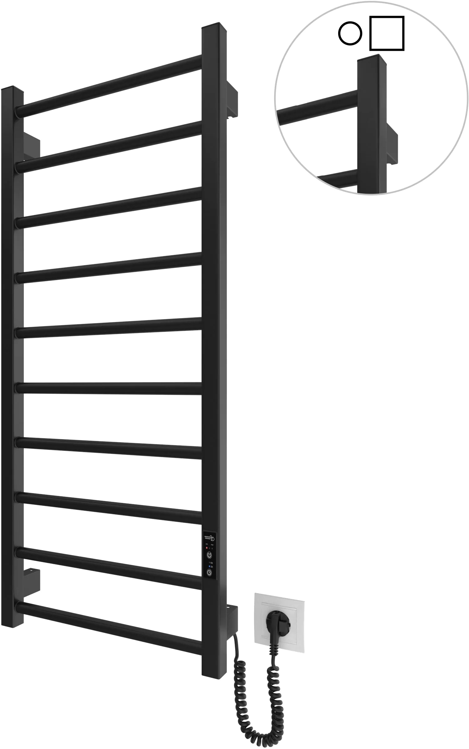 Полотенцесушитель Hygge Family электрический Leeds, 970х430х80мм (6.1.0803.06.BM) фото 4